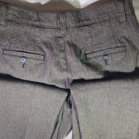 Vintage Lee size 10   brown herringbone-tweed   pant/slacks/trousers - Picture 4 of 16